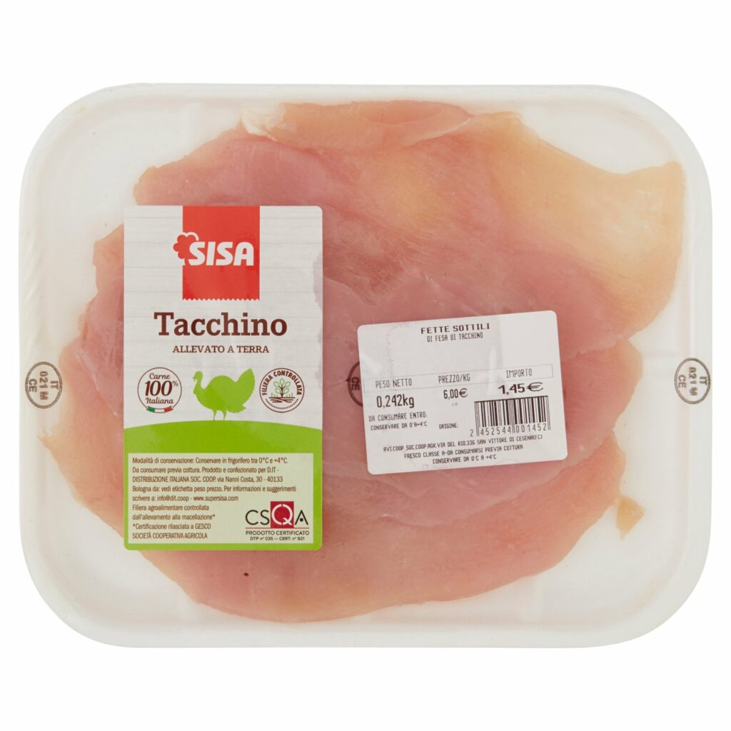 Sisa Fette Sottili di Fesa di Tacchino