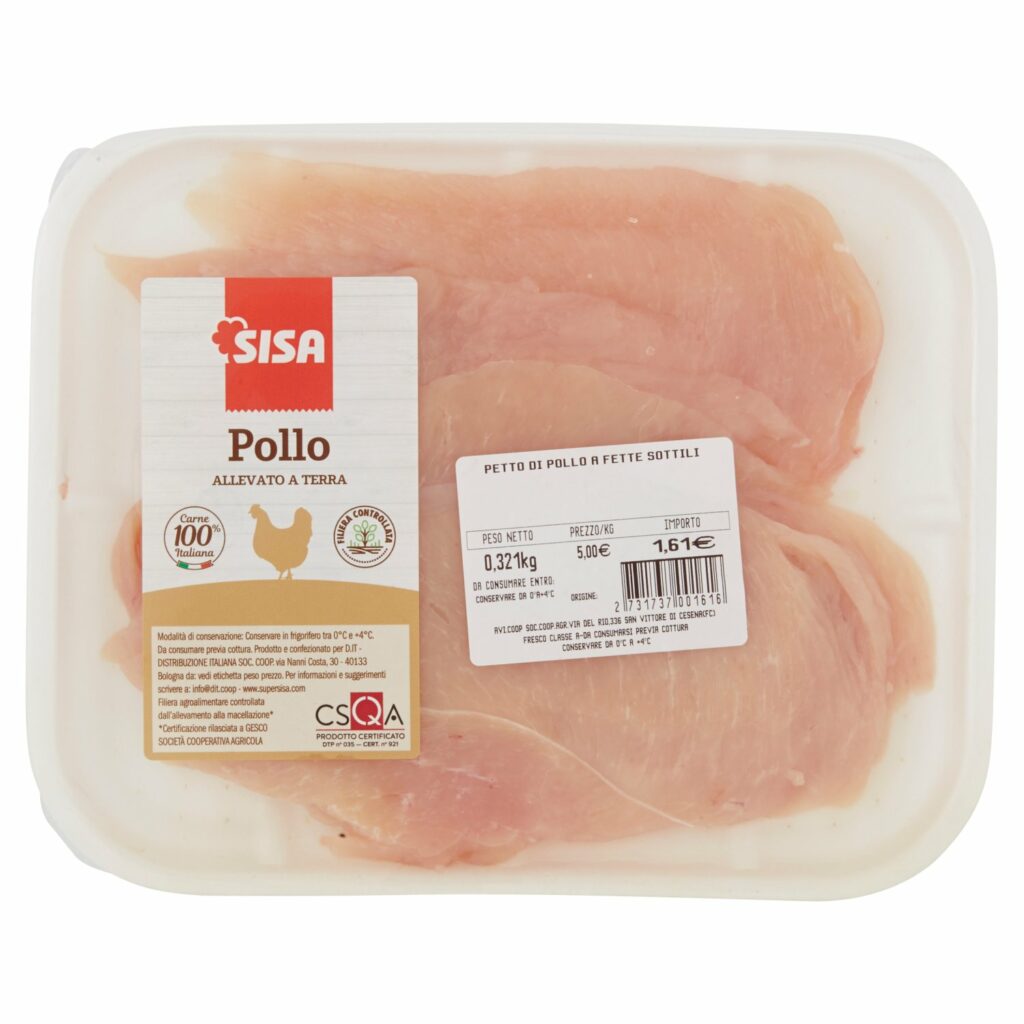 Sisa Petto di Pollo a Fette Sottili