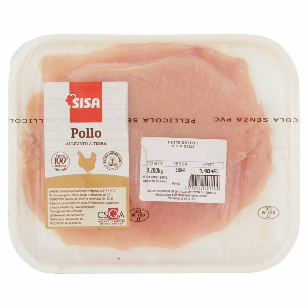 Sisa Fette Sottili di Petto di Pollo