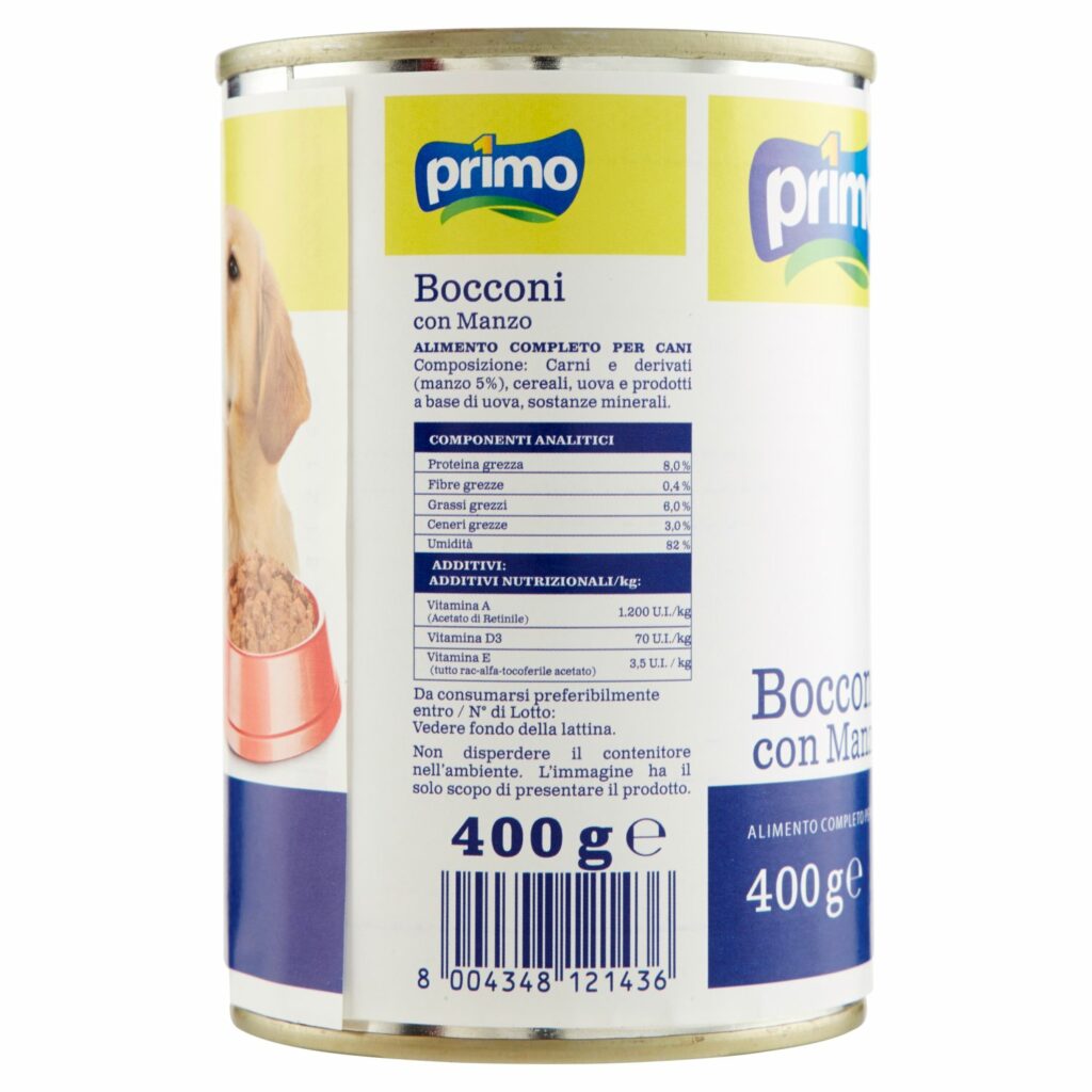 Primo Bocconi con Manzo 400 g