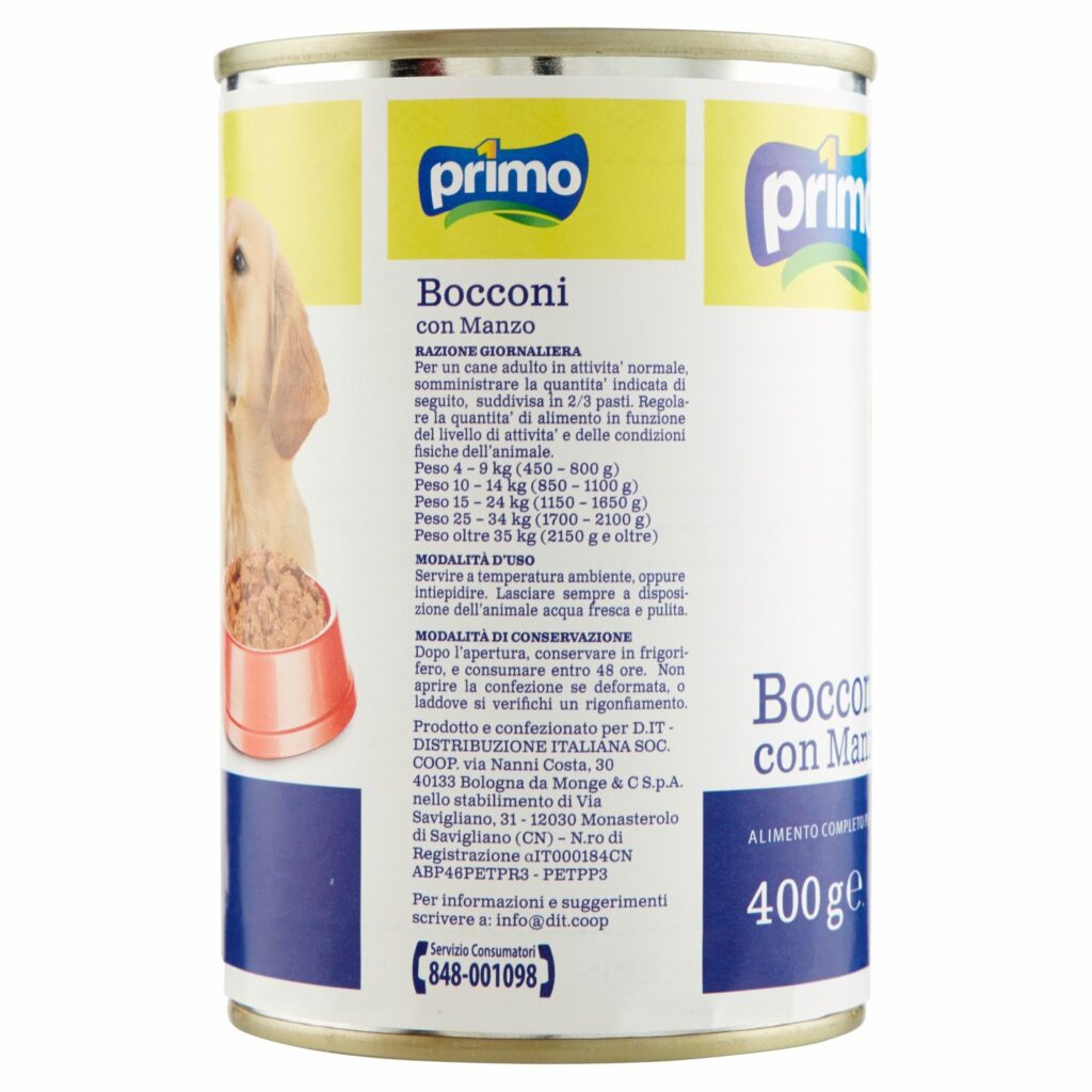 Primo Bocconi con Manzo 400 g