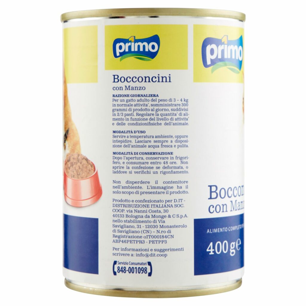 Primo Bocconcini con Manzo 400 g