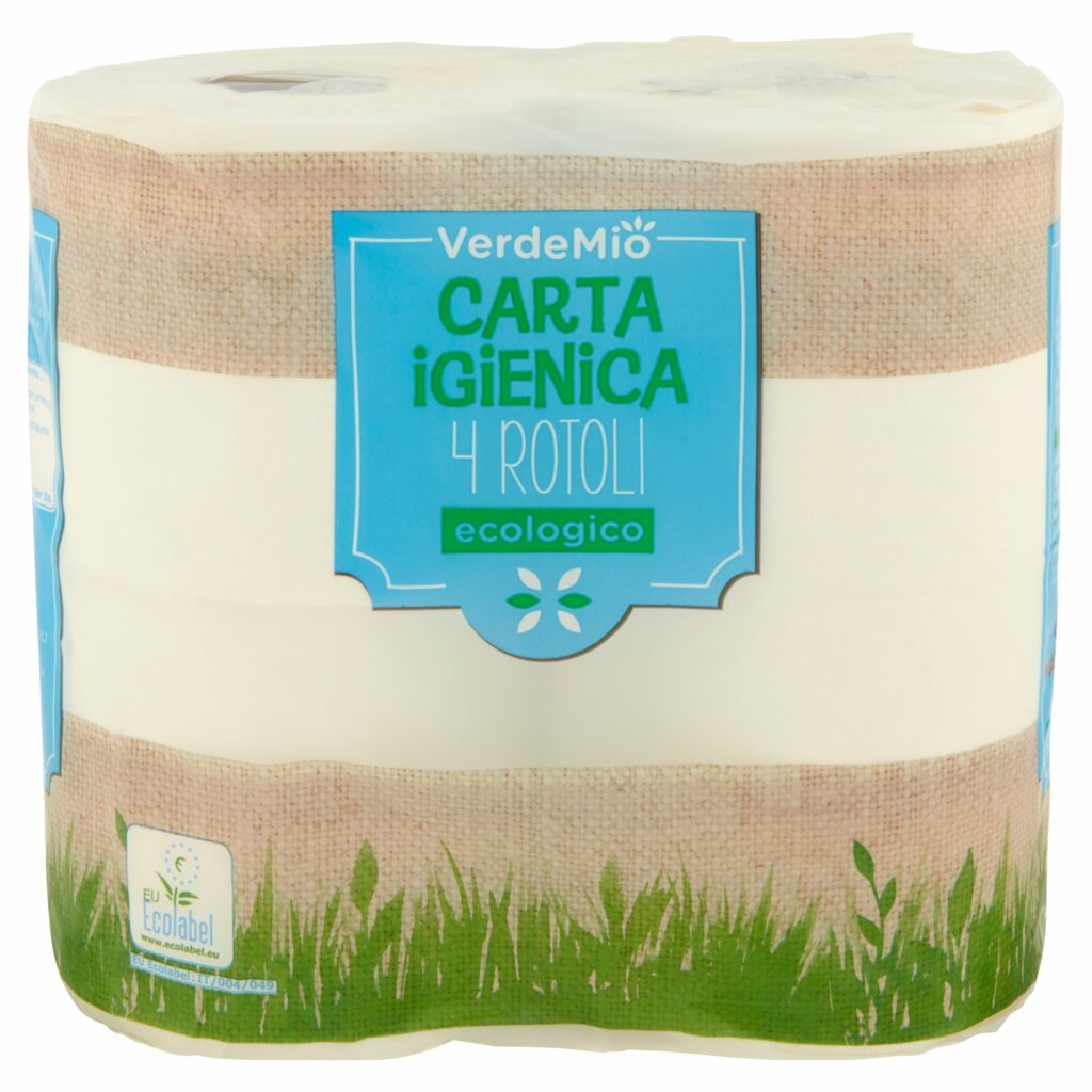 VerdeMio Carta igienica ecologico 4 Rotoli