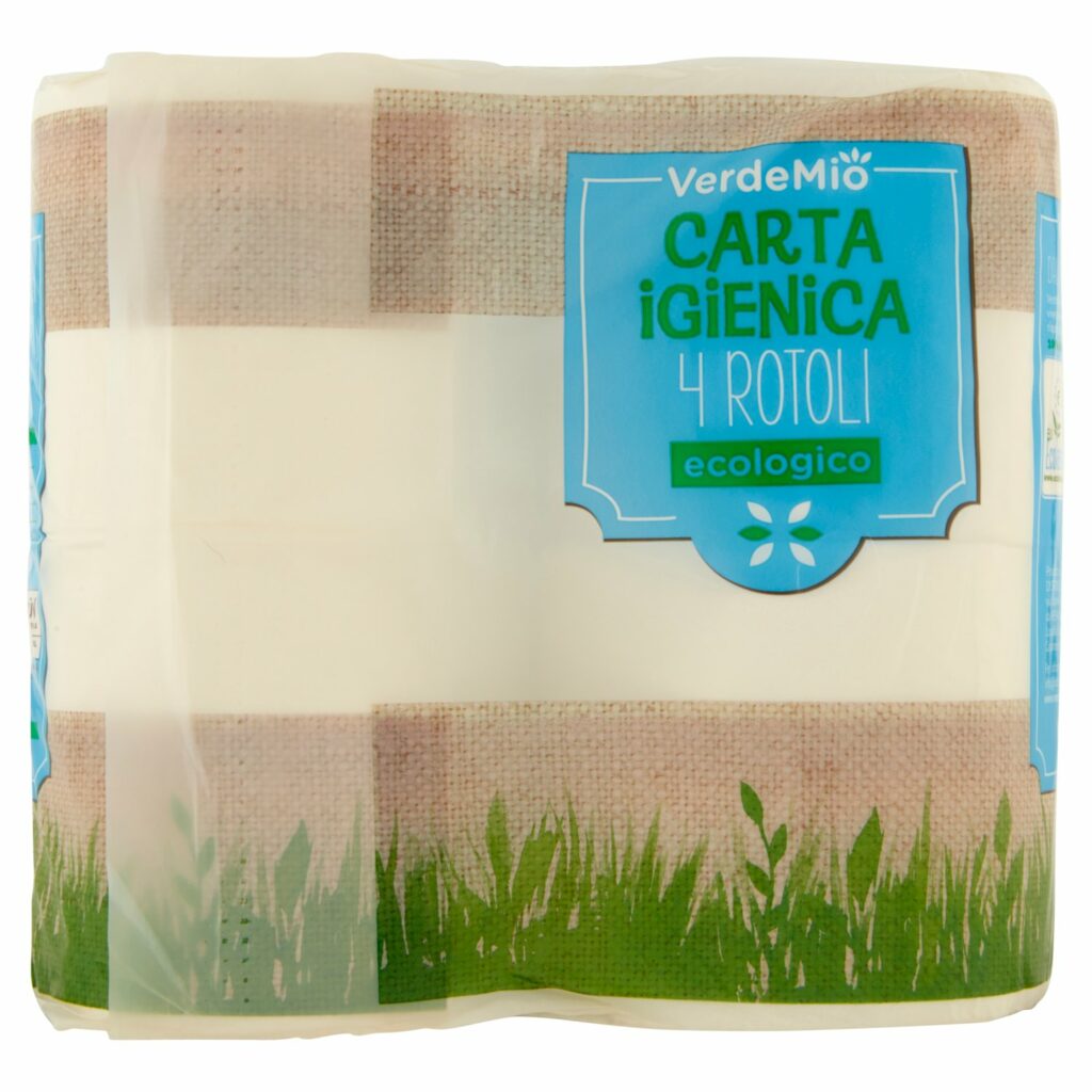 VerdeMio Carta igienica ecologico 4 Rotoli