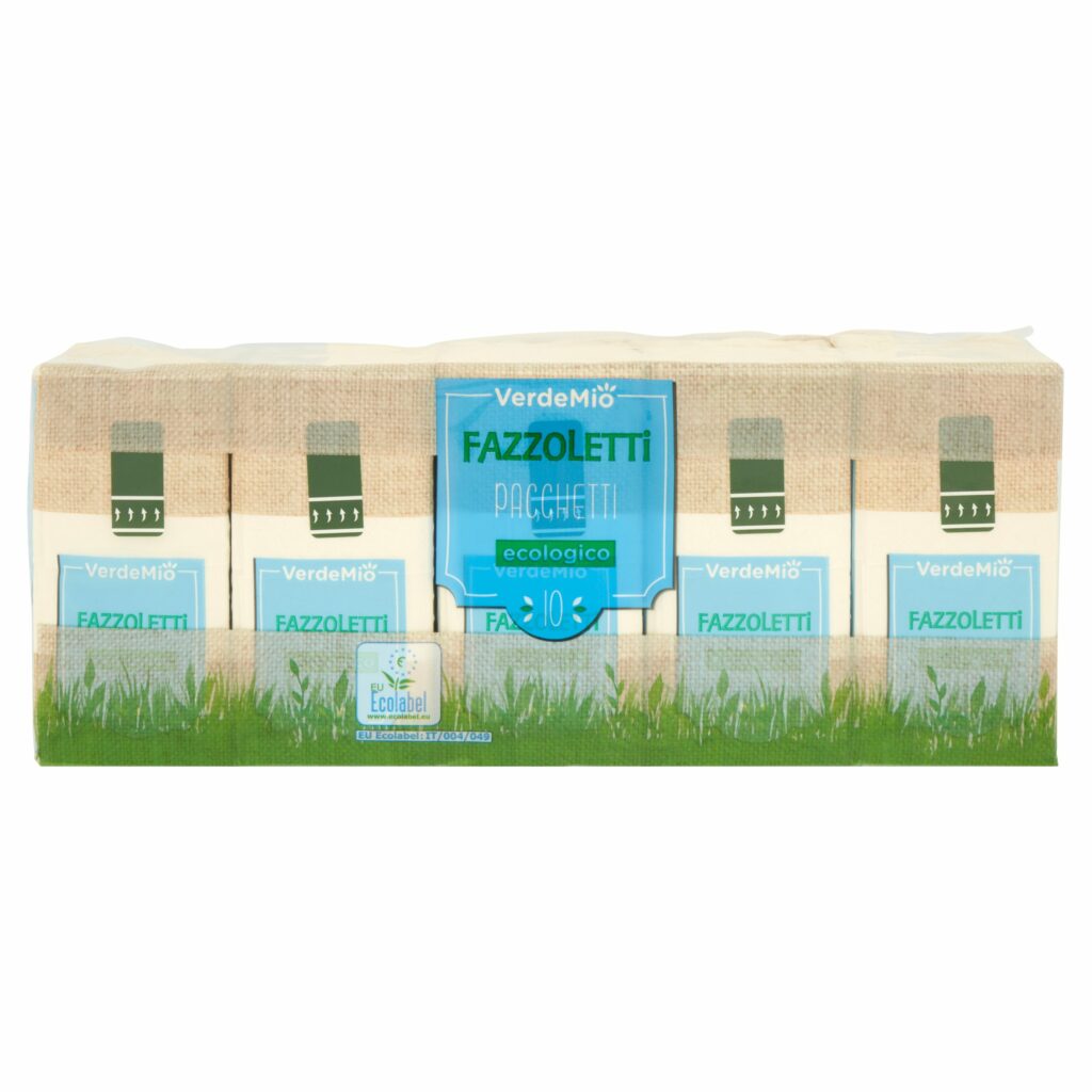 VerdeMio Fazzoletti  Pacchetti ecologico 10 pz