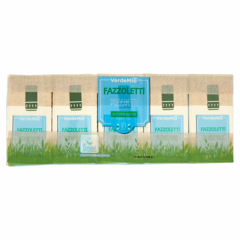 VerdeMio Fazzoletti  Pacchetti ecologico 10 pz