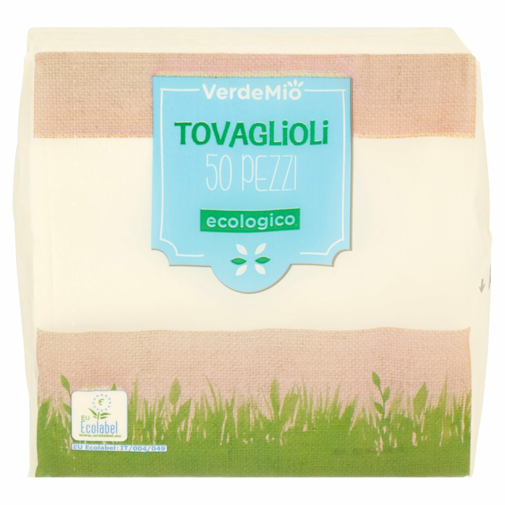 VerdeMio Tovaglioli ecologico 50 pz