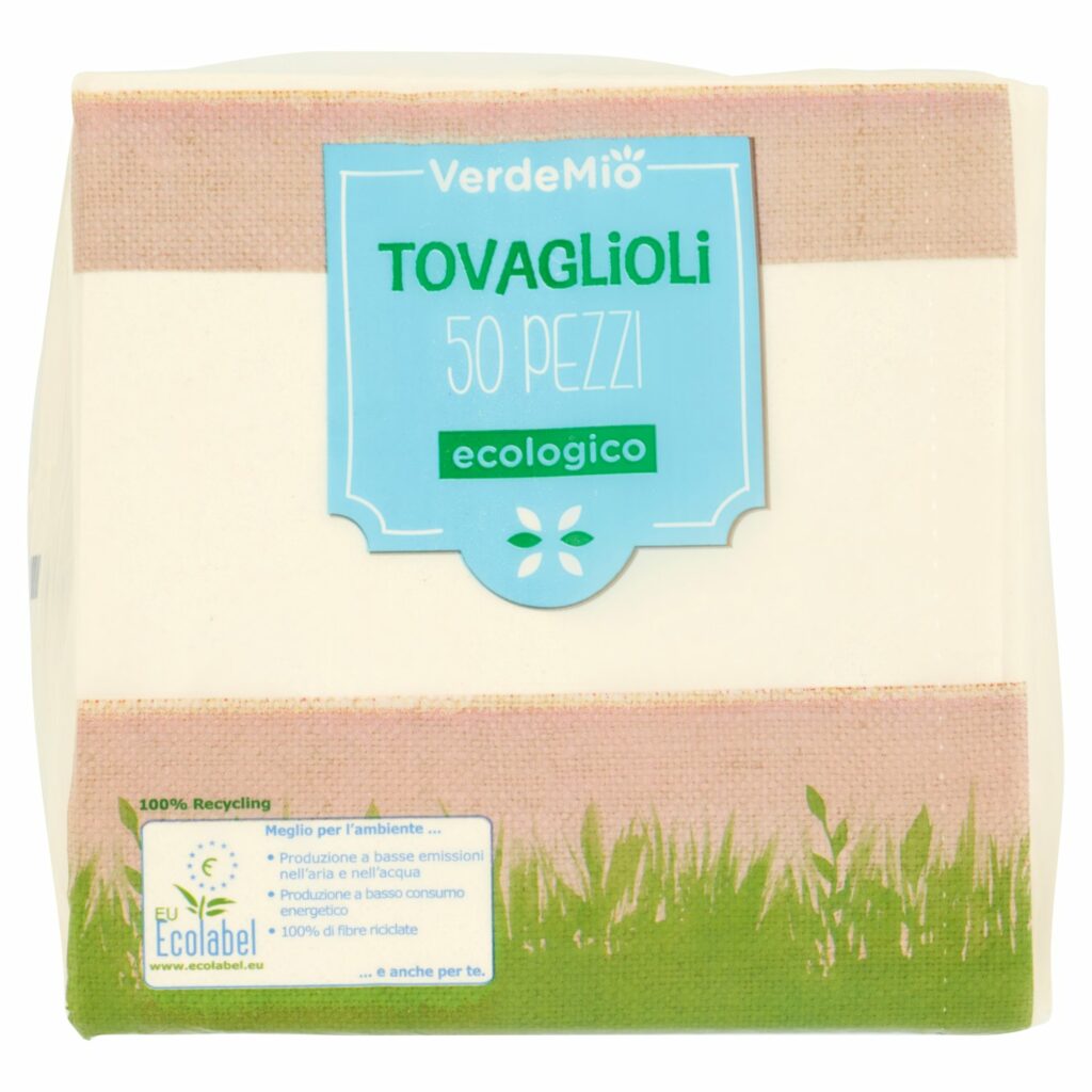 VerdeMio Tovaglioli ecologico 50 pz