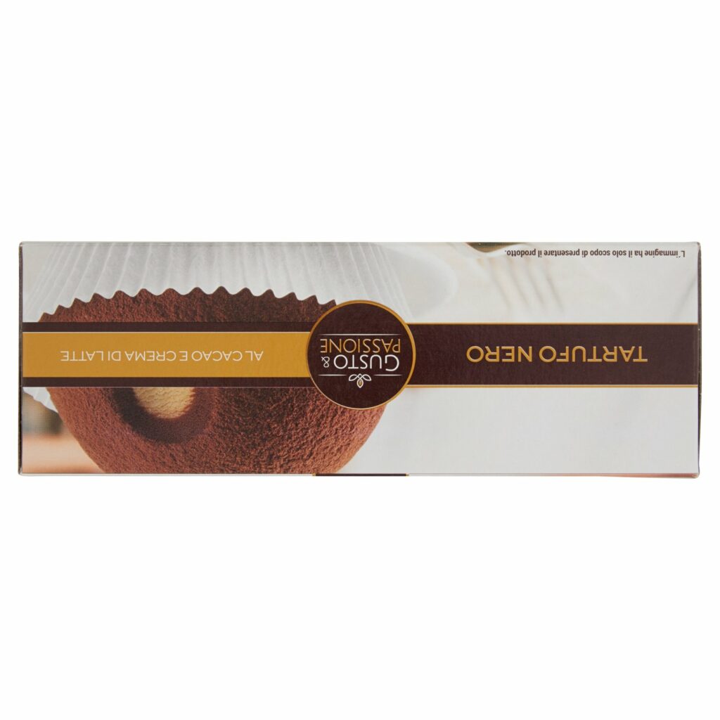 Gusto & Passione Tartufo Nero al Cacao e Crema di Latte 2 x 80 g