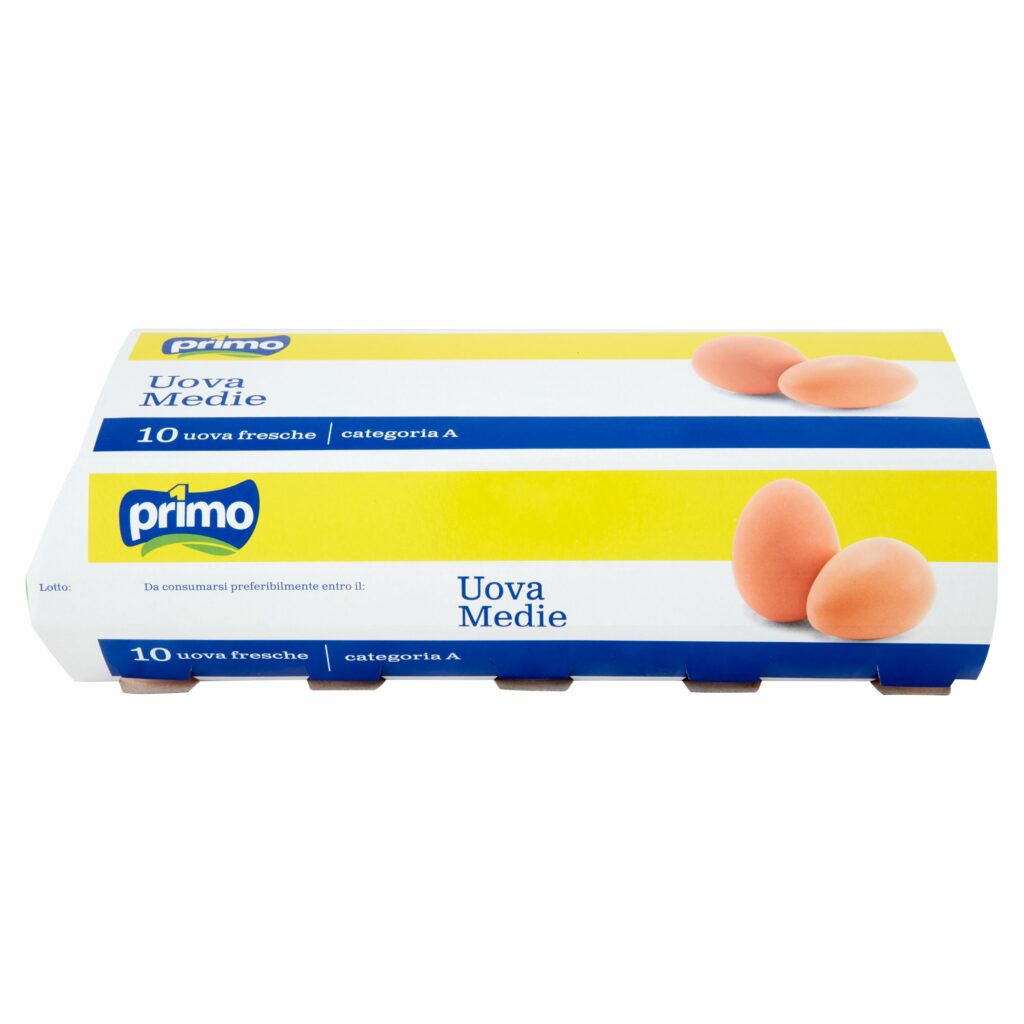 Primo Uova Medie 10 uova fresche Categoria A