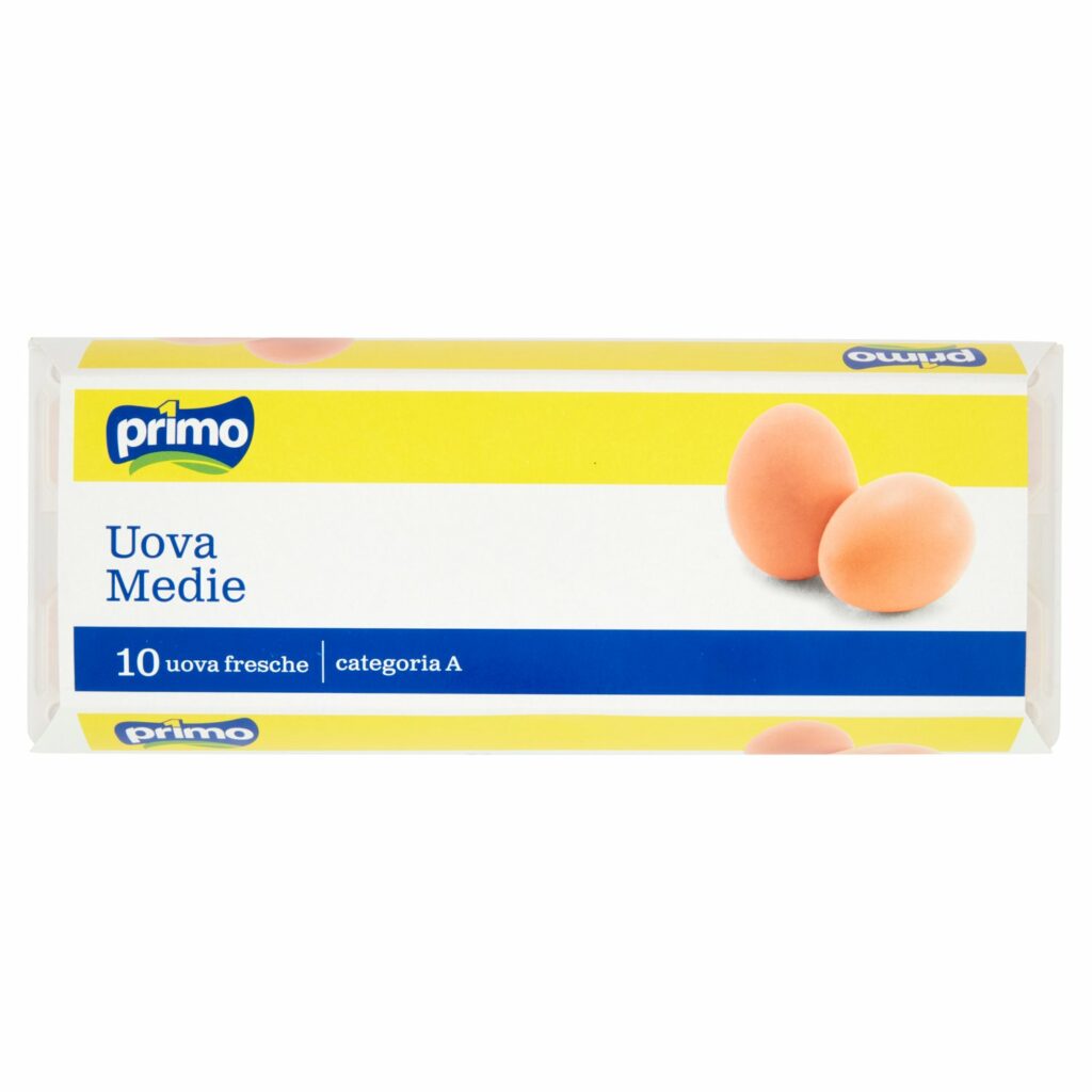 Primo Uova Medie 10 uova fresche Categoria A