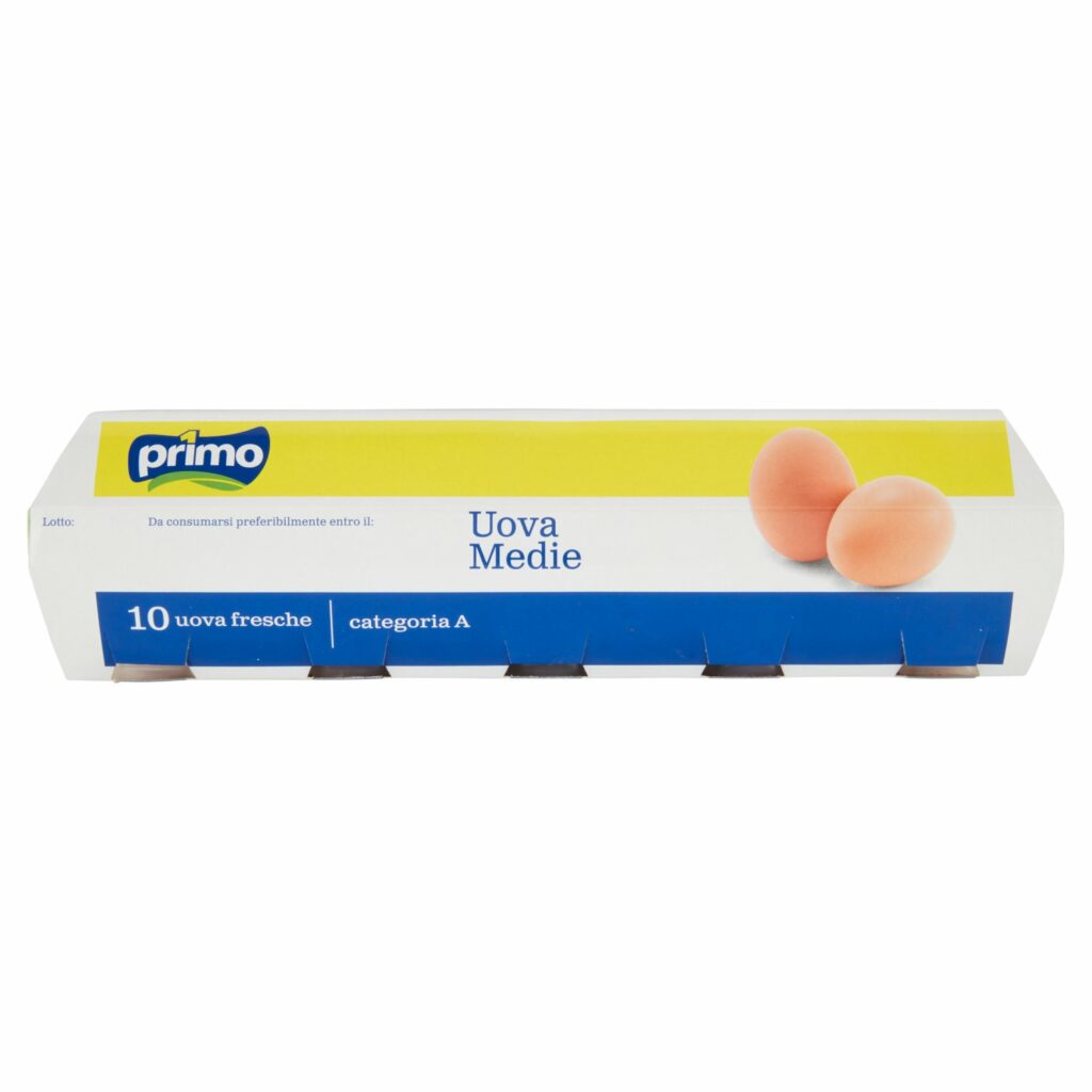 Primo Uova Medie 10 uova fresche Categoria A