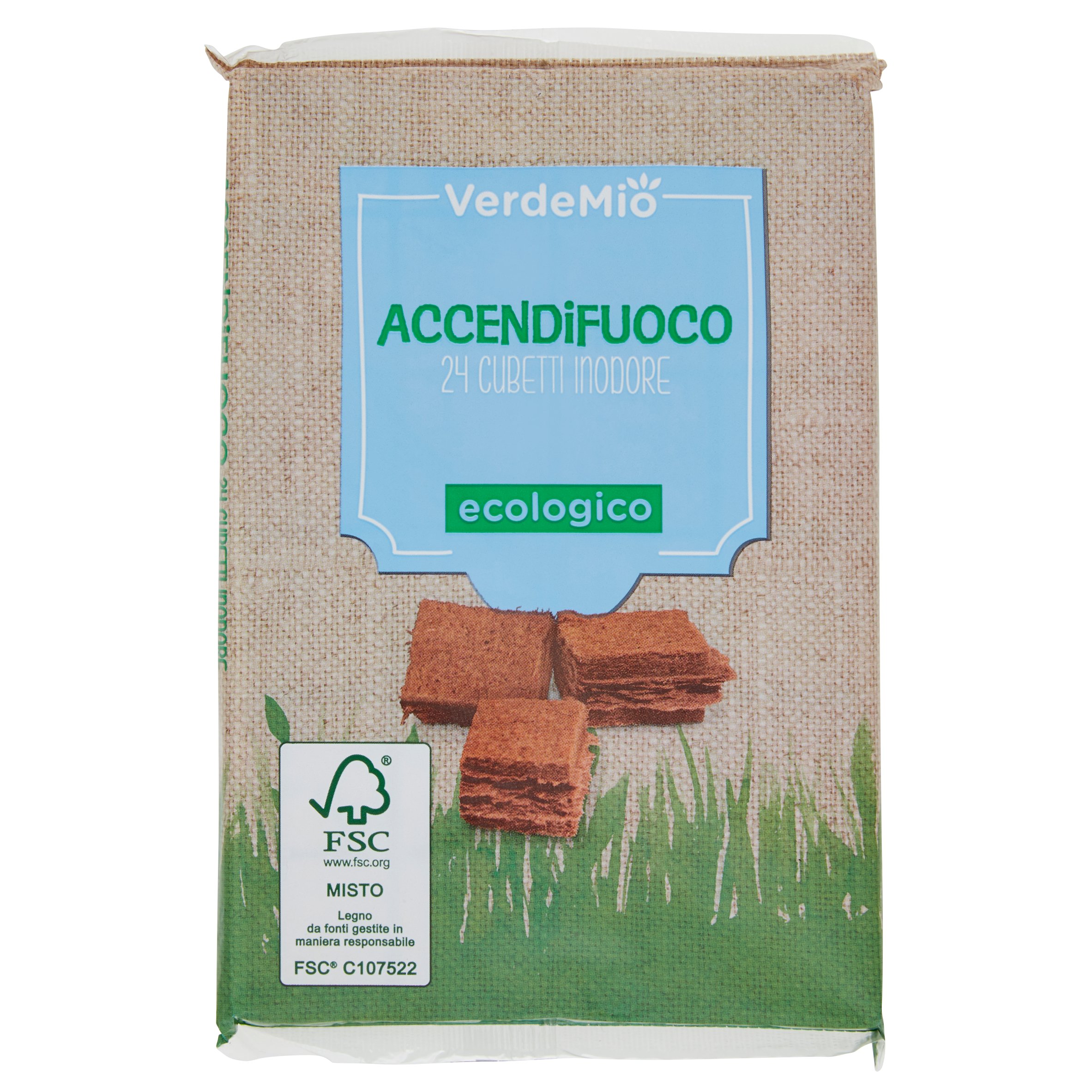 VerdeMio Accendifuoco Ecologico 24 pz - SuperSISA