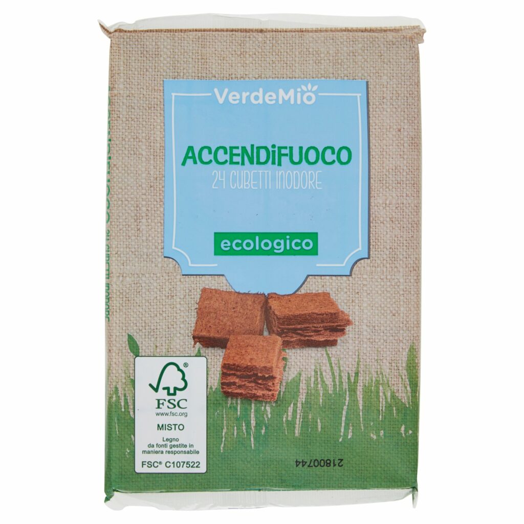 VerdeMio Accendifuoco Ecologico 24 pz