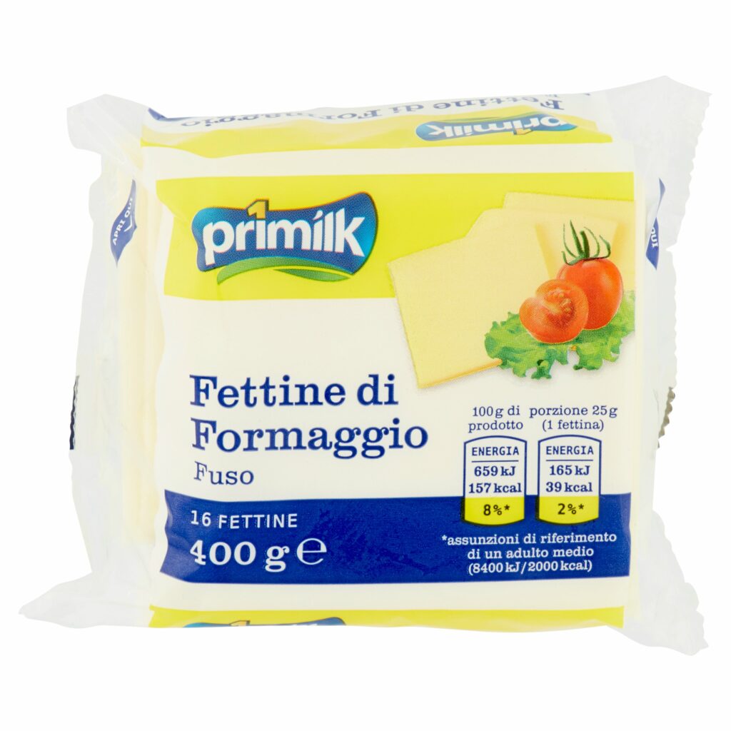 primilk Fettine di Formaggio Fuso 16 x 25 g