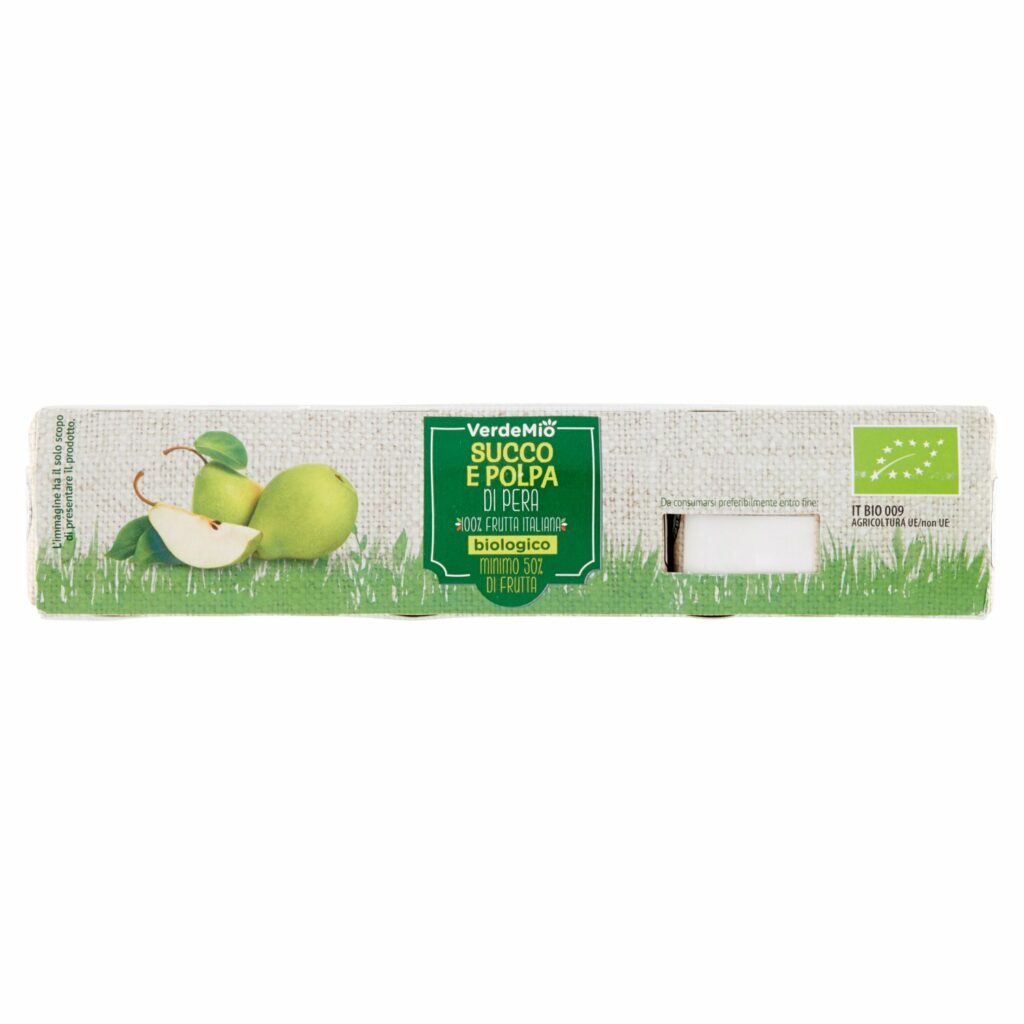 VerdeMio Succo e Polpa di Pera biologico 3 x 200 ml