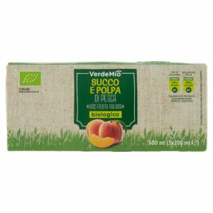 VerdeMio Succo e Polpa di Pesca biologico 3 x 200 ml