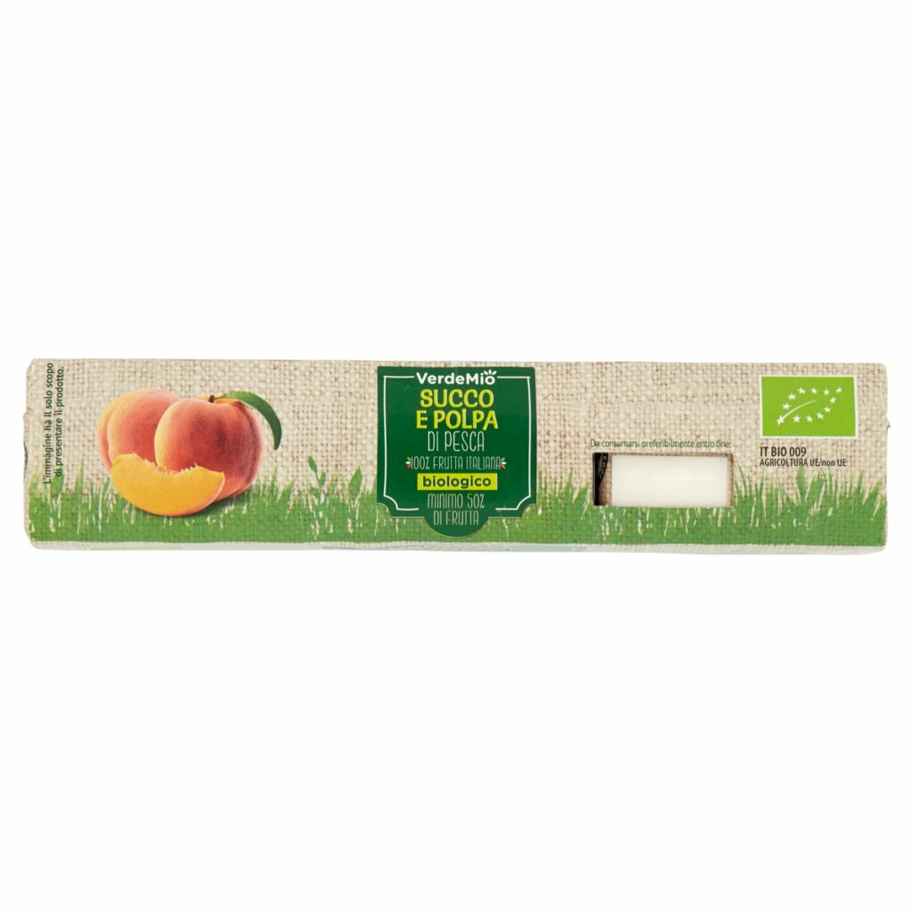 VerdeMio Succo e Polpa di Pesca biologico 3 x 200 ml