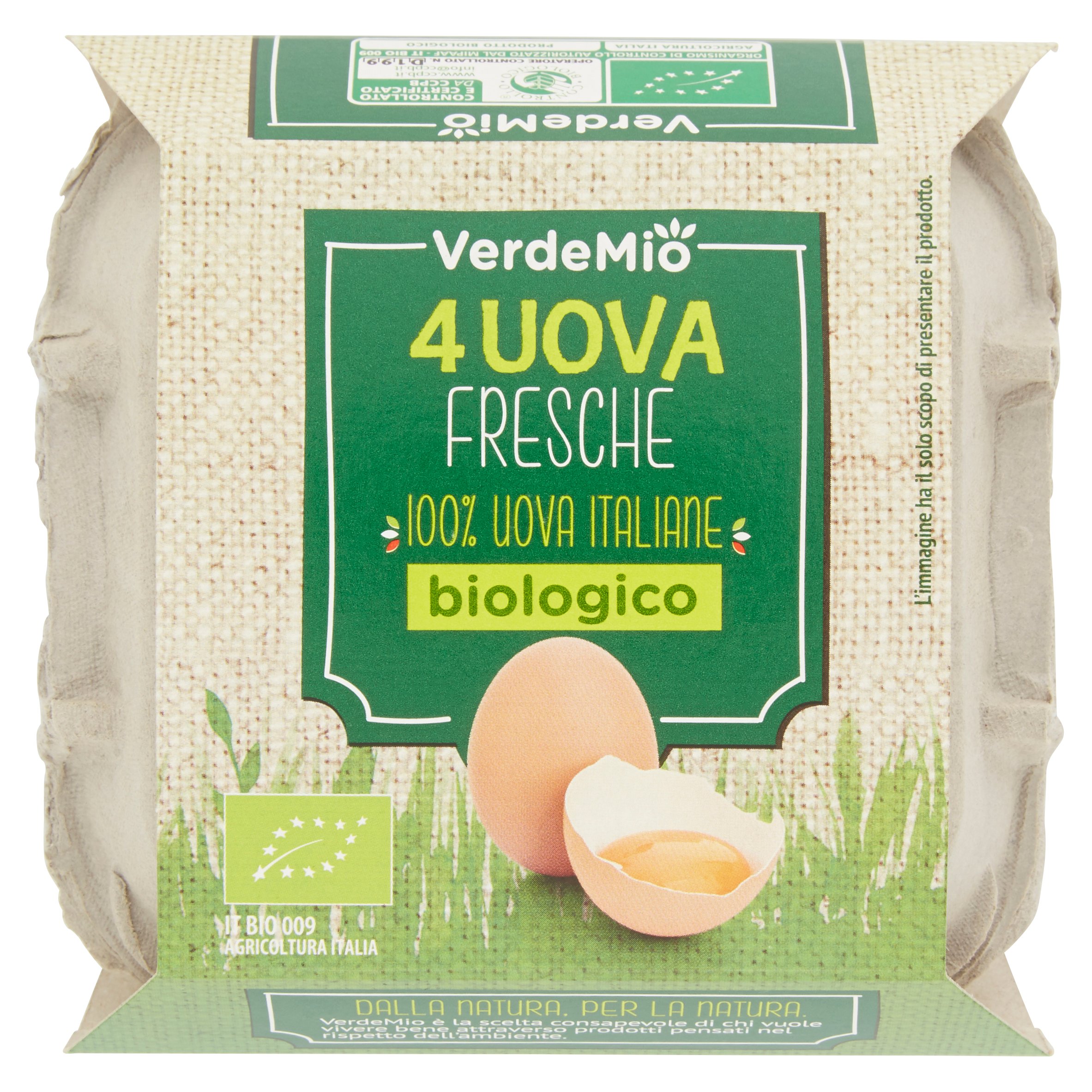 4 uova fresche grandi biologiche - IN'S Mercato Bio - 200 g
