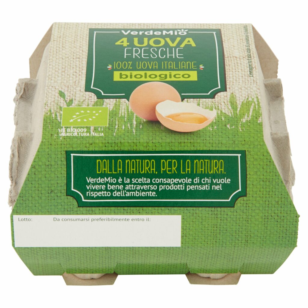 VerdeMio 4 Uova Fresche biologico 230 g