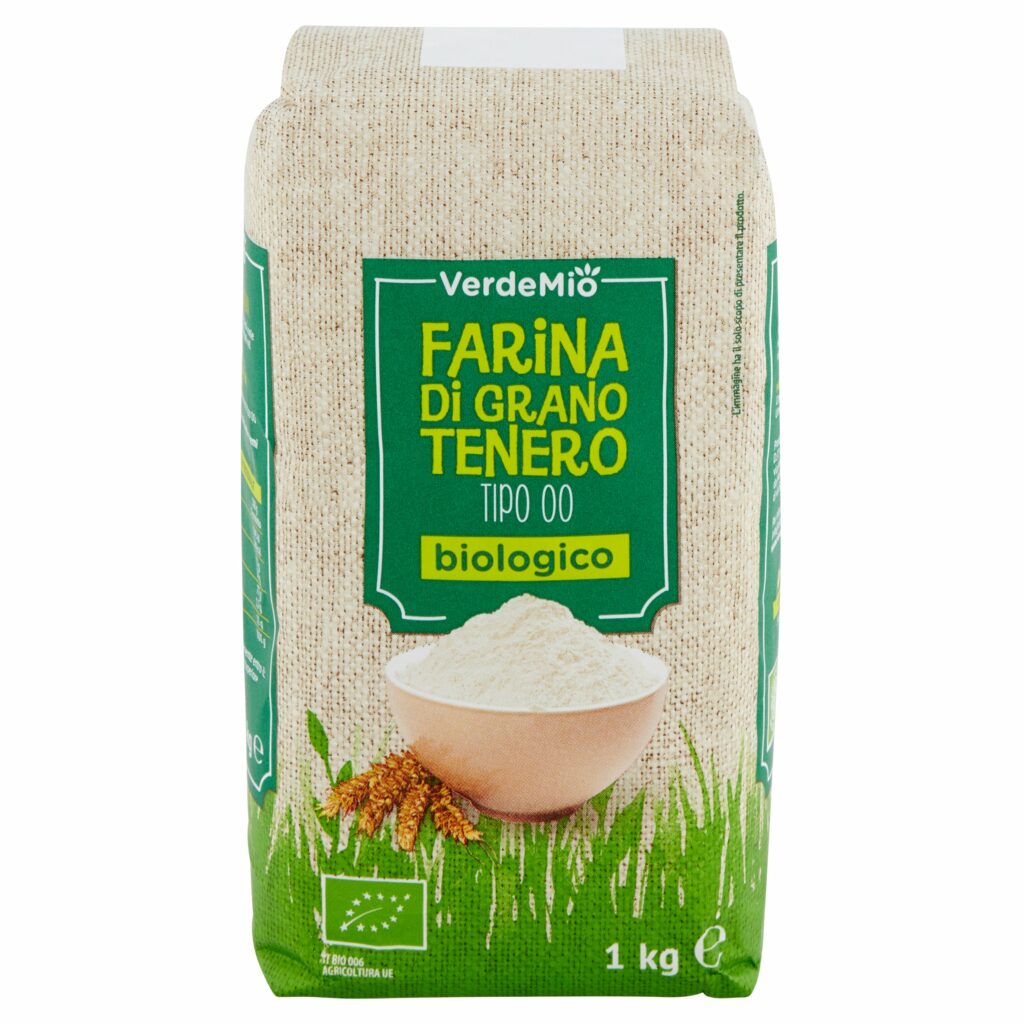 VerdeMio Farina di Grano Tenero Tipo 00 biologico 1 kg