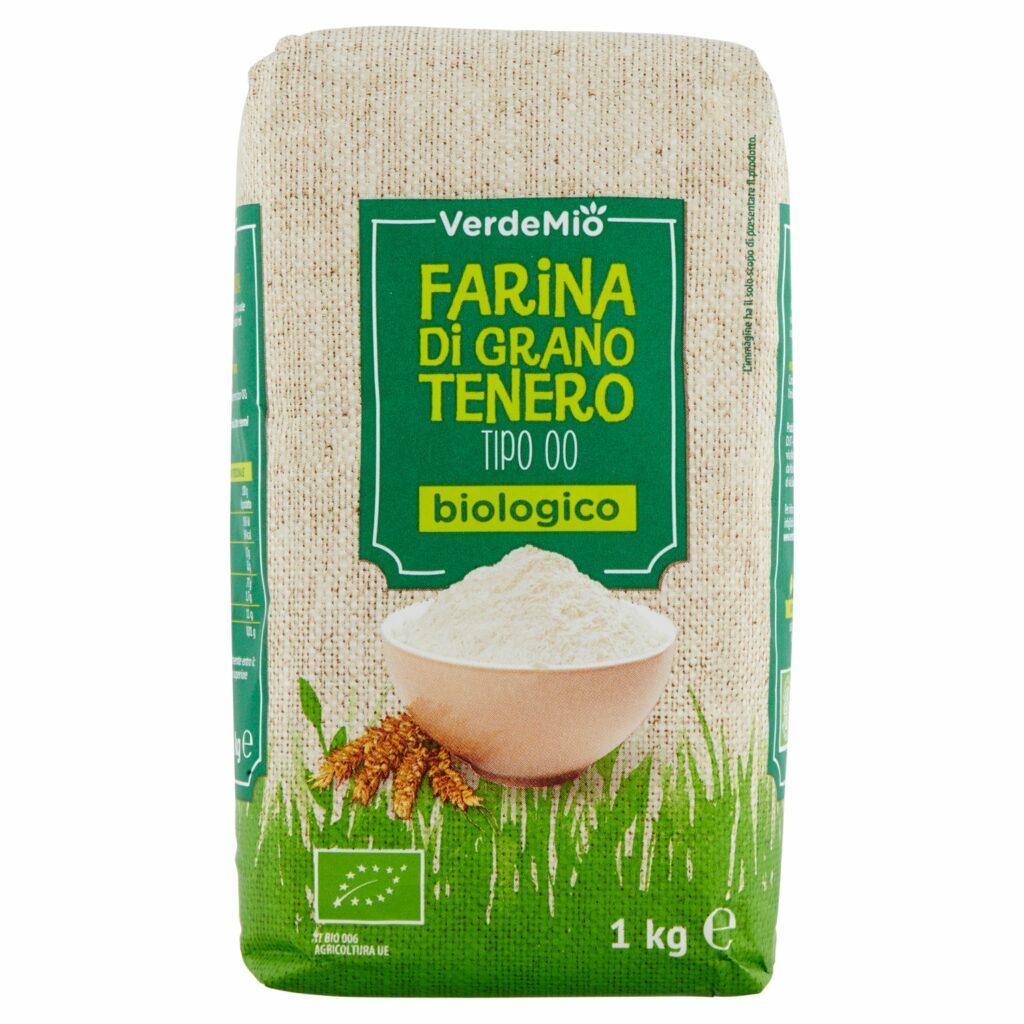 VerdeMio Farina di Grano Tenero Tipo 00 biologico 1 kg