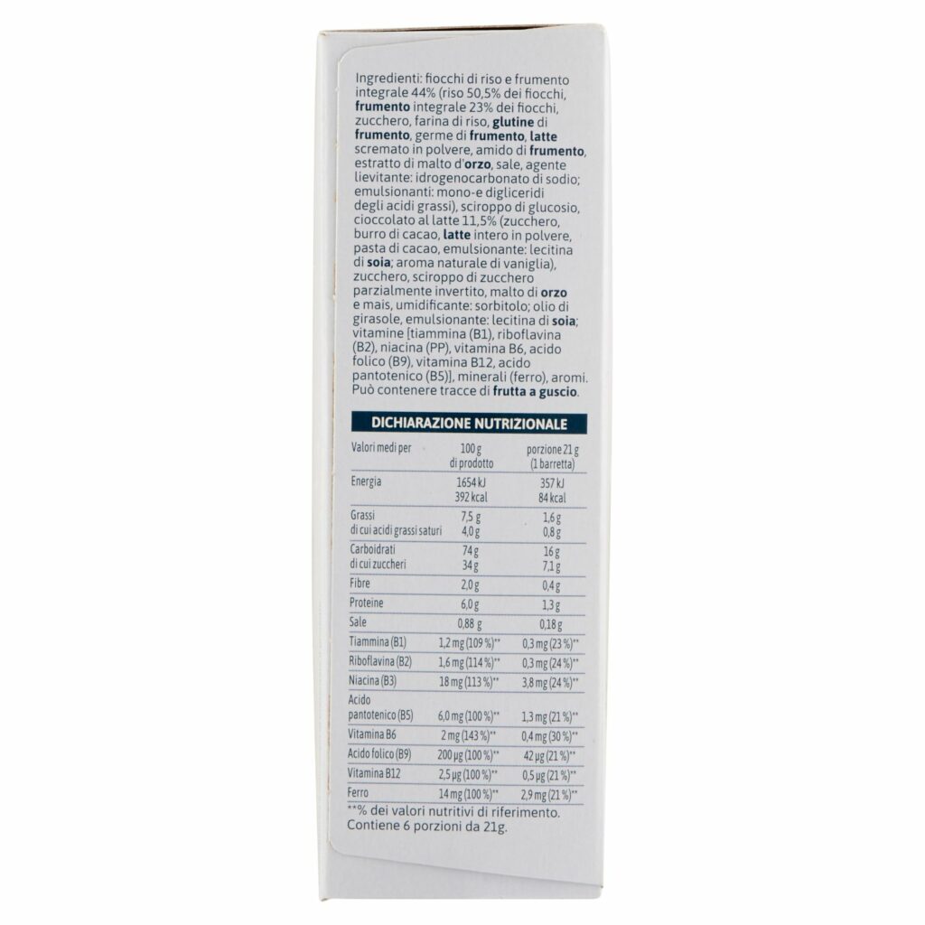 Equilibrio & Piacere Barrette di Cereali con Cioccolato al Latte 126 g