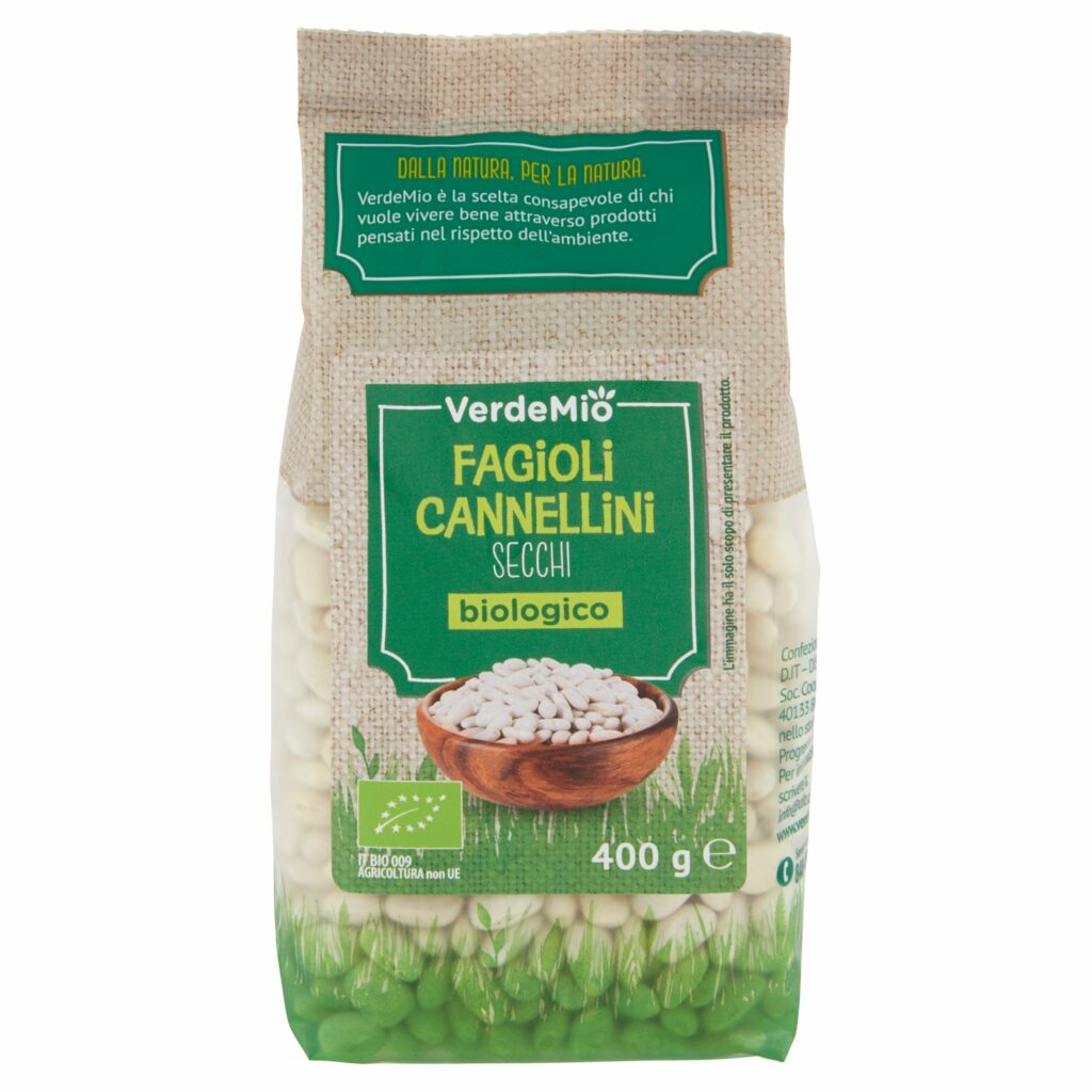 VerdeMio Fagioli Cannellini Secchi biologico 400 g