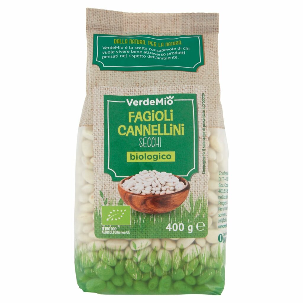 VerdeMio Fagioli Cannellini Secchi biologico 400 g