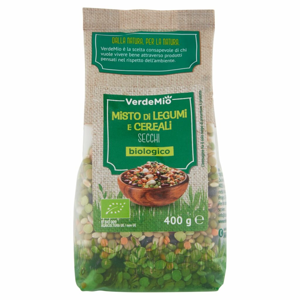 VerdeMio Misto di Legumi e Cereali Secchi biologico 400 g