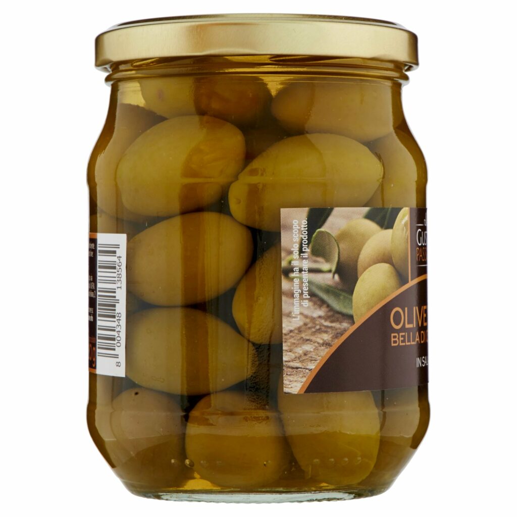 Gusto & Passione Olive Verdi Bella di Cerignola in Salamoia 550 g