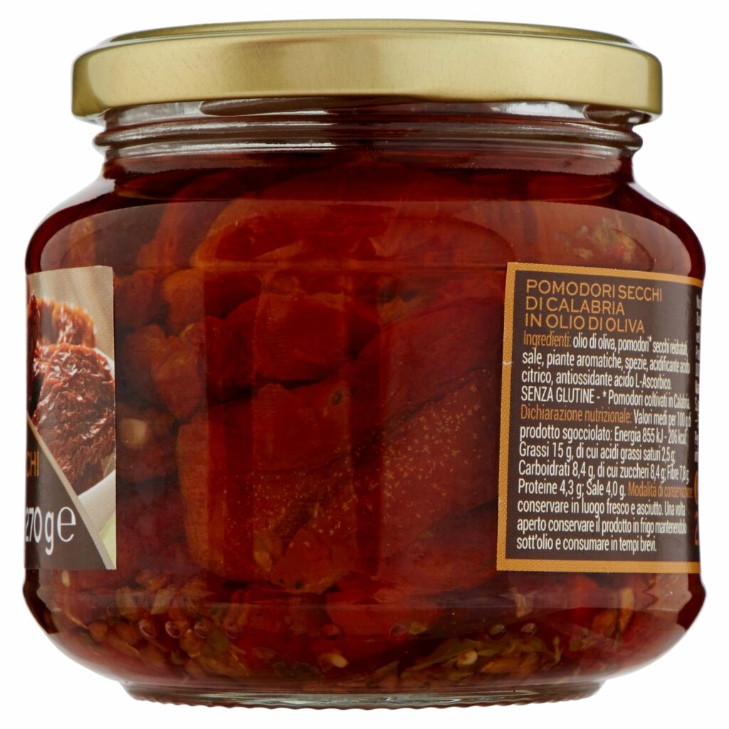 Gusto & Passione Pomodori Secchi di Calabria in Olio di Oliva 270 g
