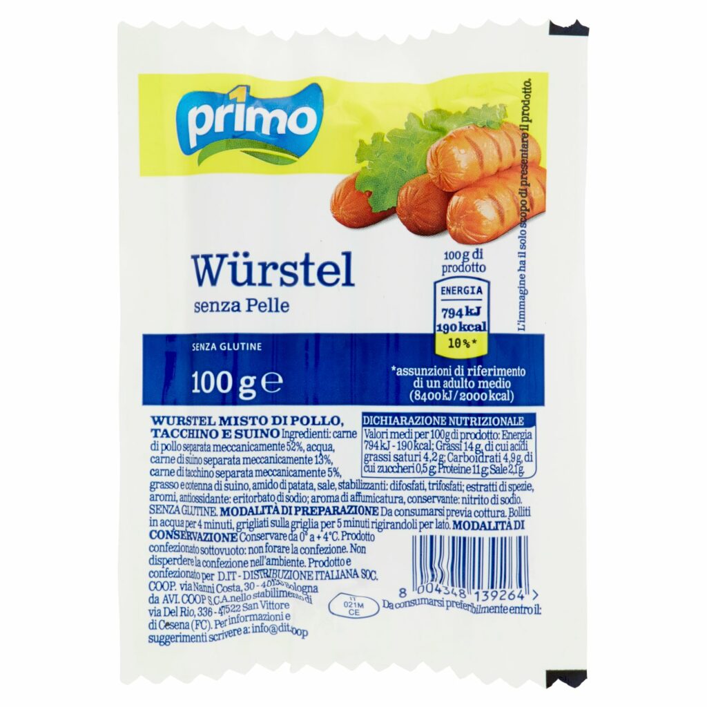 Primo Würstel senza Pelle 100 g