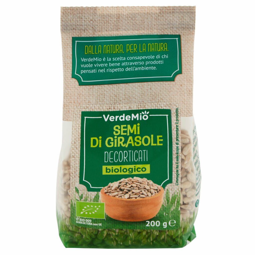 VerdeMio Semi di Girasole Decorticati biologico 200 g