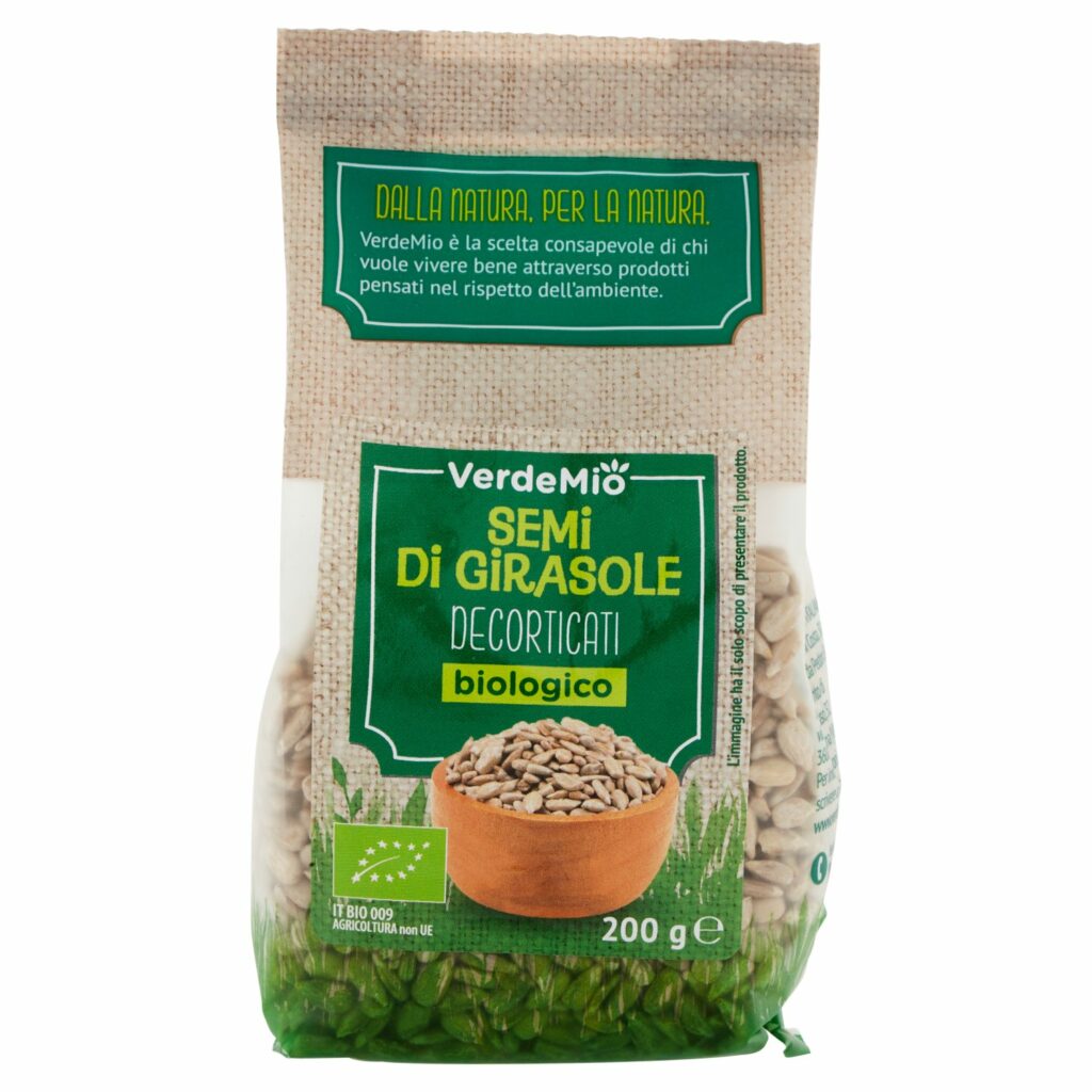 VerdeMio Semi di Girasole Decorticati biologico 200 g