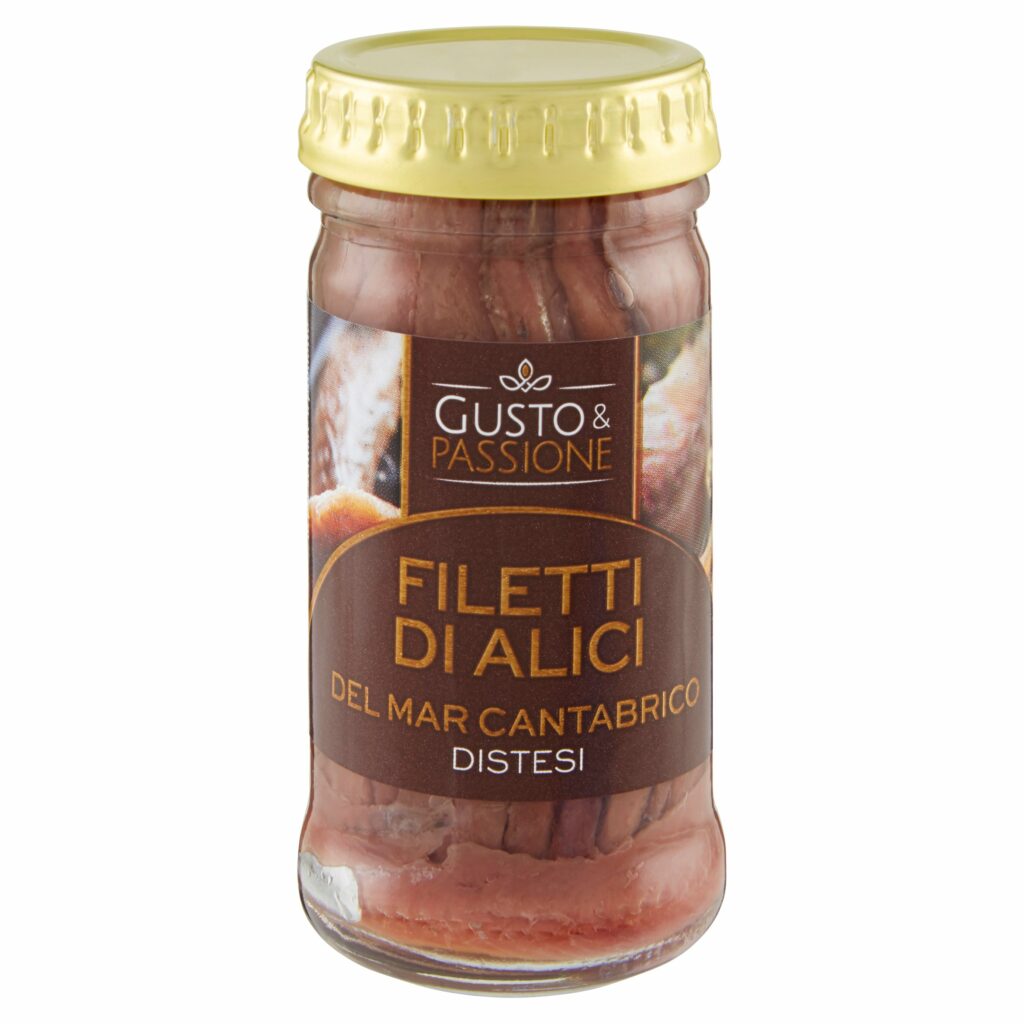 Gusto & Passione Filetti di Alice del Mar Cantabrico Distesi 100 g
