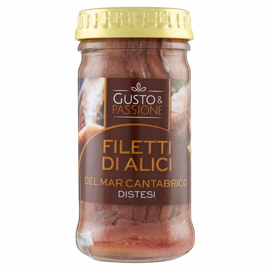 Gusto & Passione Filetti di Alice del Mar Cantabrico Distesi 100 g