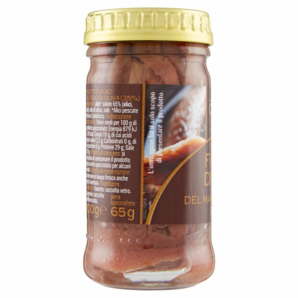 Gusto & Passione Filetti di Alice del Mar Cantabrico Distesi 100 g