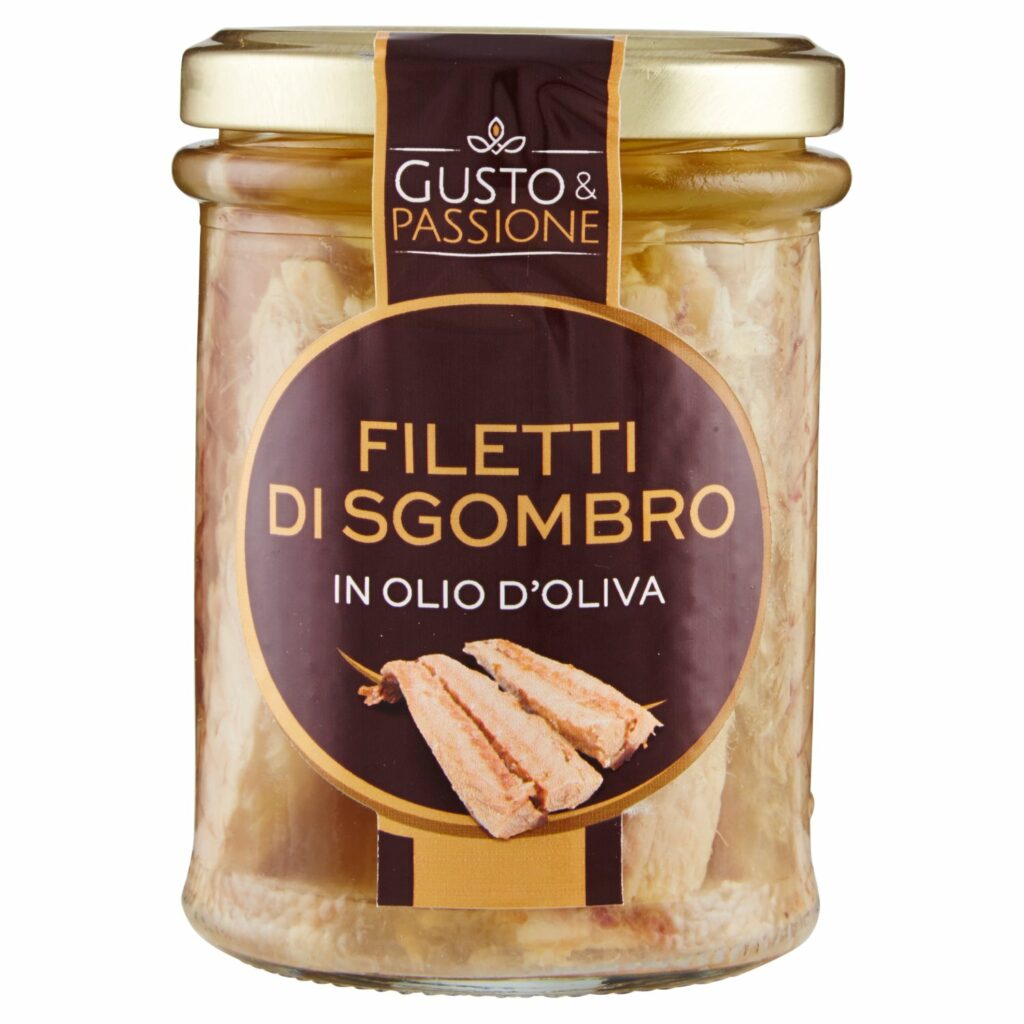 Gusto & Passione Filetti d Sgombro in Olio d'Oliva 190 g