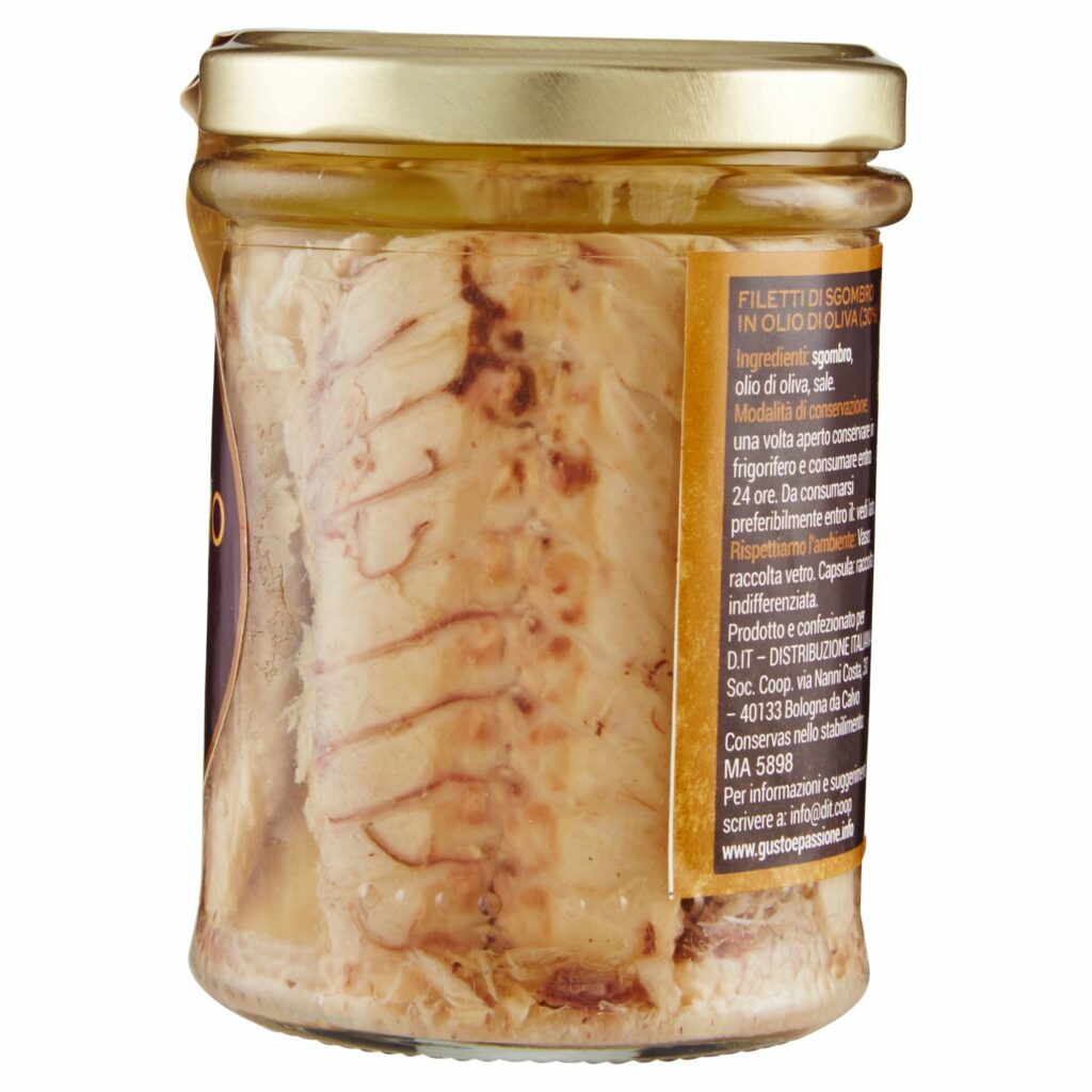 Gusto & Passione Filetti d Sgombro in Olio d'Oliva 190 g