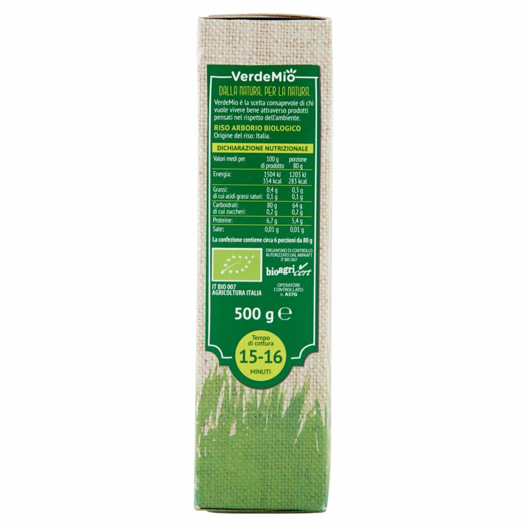 VerdeMio Riso Arborio biologico 500 g