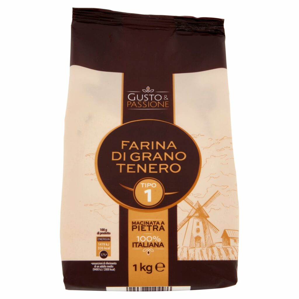 Gusto & Passione Farina di Grano Tenero Tipo 1 1 kg