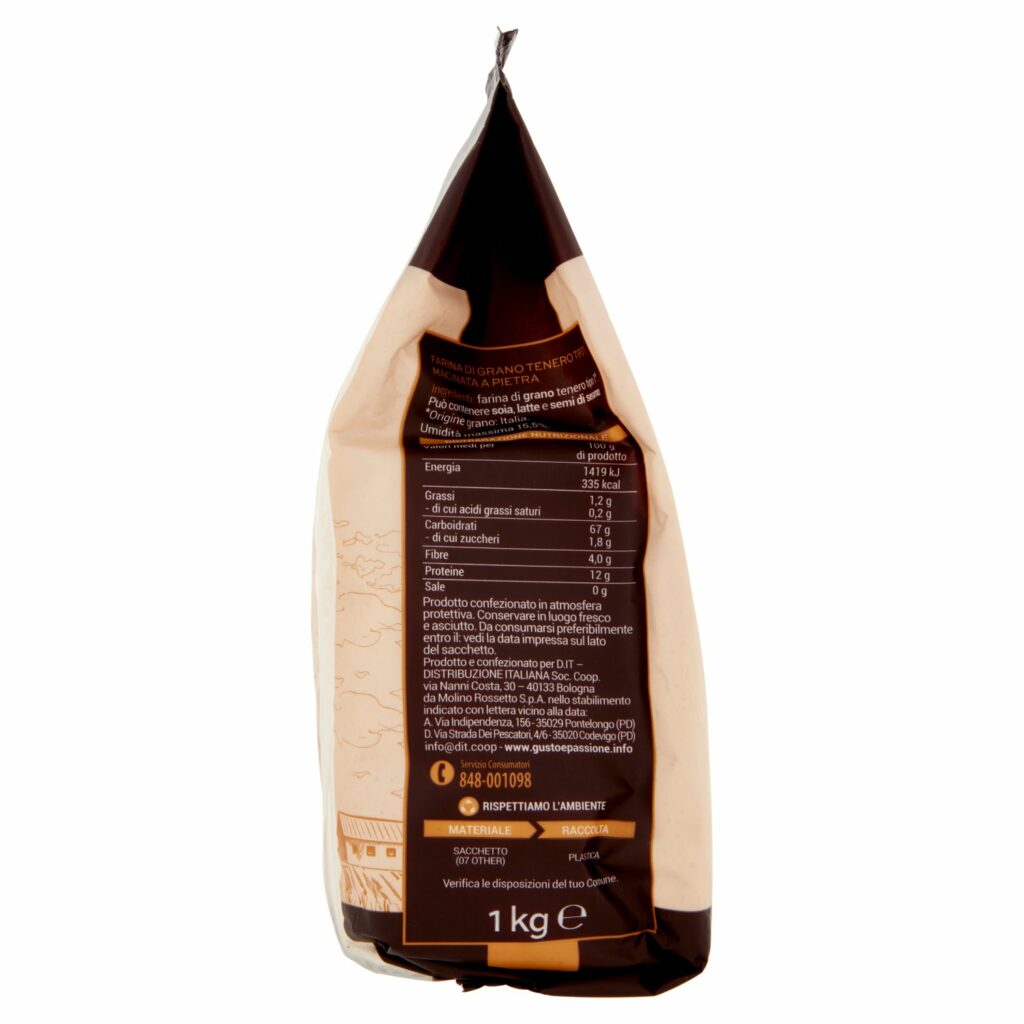 Gusto & Passione Farina di Grano Tenero Tipo 1 1 kg