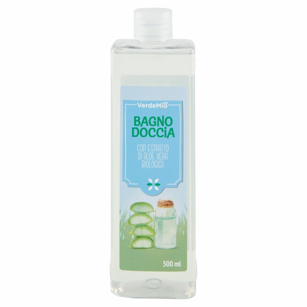 VerdeMio Bagno Doccia con Estratto di Aloe Vera Biologica 500 ml