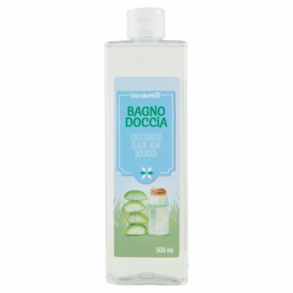 VerdeMio Bagno Doccia con Estratto di Aloe Vera Biologica 500 ml