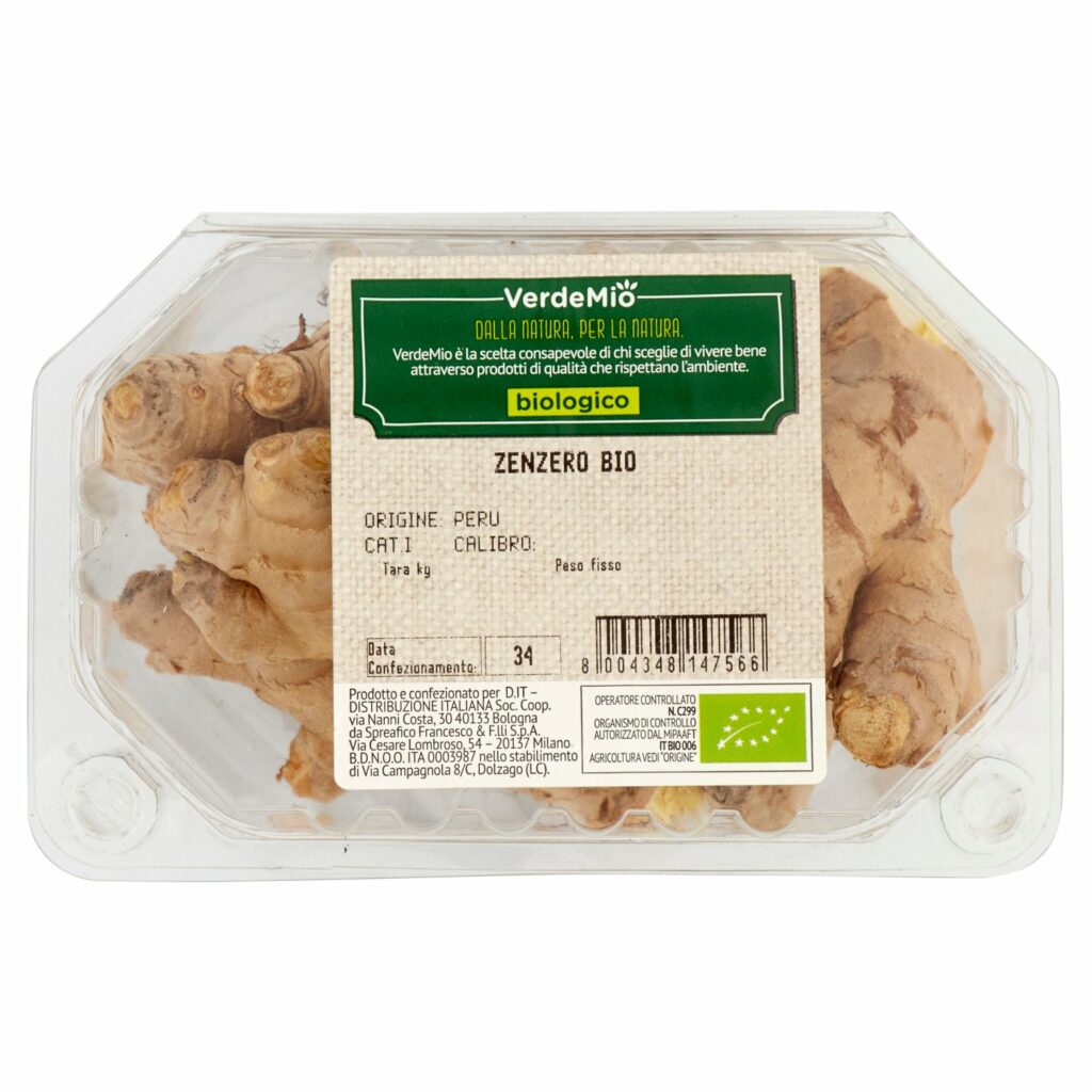 VerdeMio Zenzero Bio biologico 0,250 kg