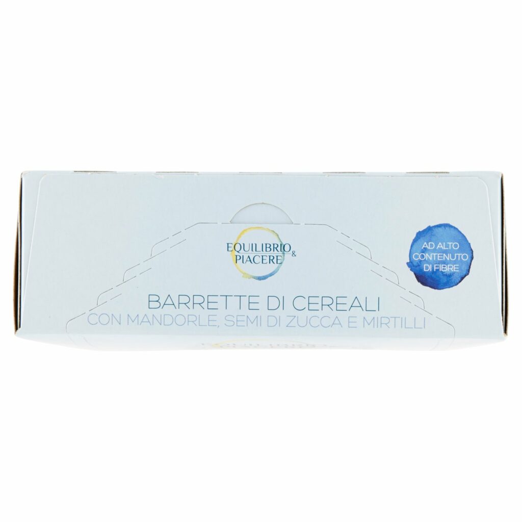 Equilibrio & Piacere Barrette di Cereali con Mandorle, Semi di Zucca e Mirtilli 6 x 20 g