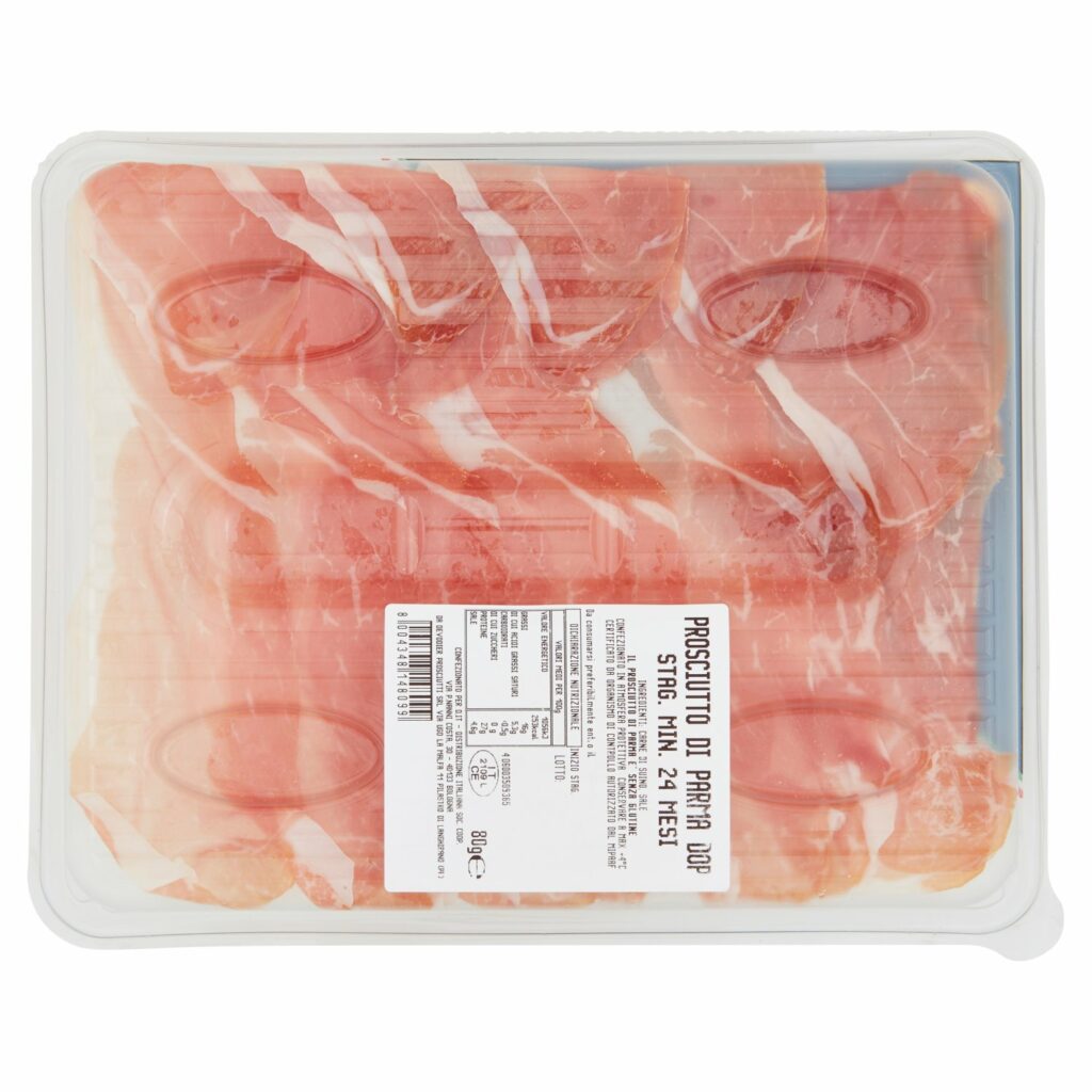 Gusto & Passione Prosciutto di Parma DOP Stagionatura Minima 24 mesi 80 g