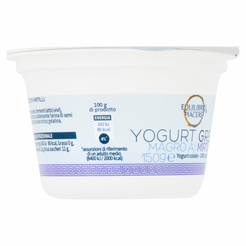 Equilibrio & Piacere Yogurt Greco Magro ai Mirtilli 150 g