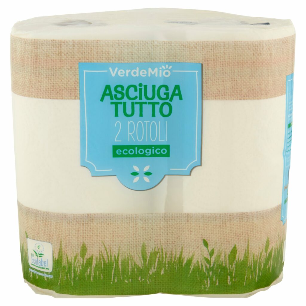 VerdeMio Asciuga Tutto ecologico 2 Rotoli